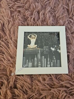 ✨️White Framed Digital Bomb Pinup Art Print